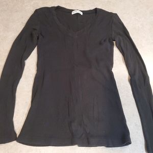 Rebecca Beeson black thermal vneck